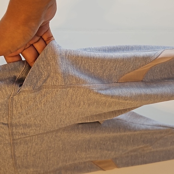 Forever 21 workout leggings atletic light blue mesh panel boho gym essentials - Picture 10 of 16